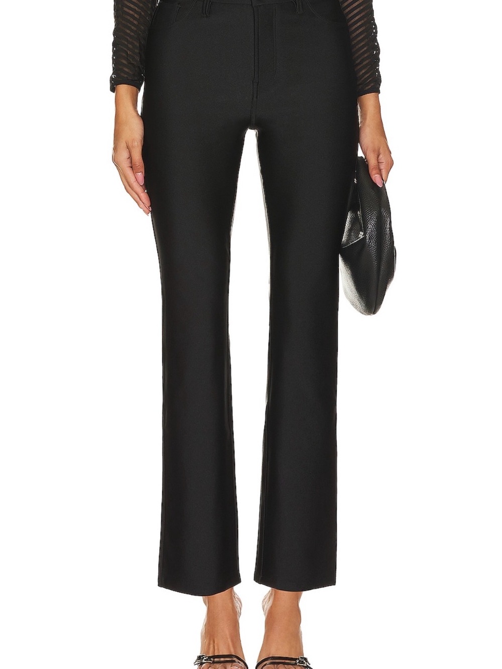 Good American Black Boot Cut Flare Pants